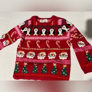 H&M girls Christmas sweater size 2-4